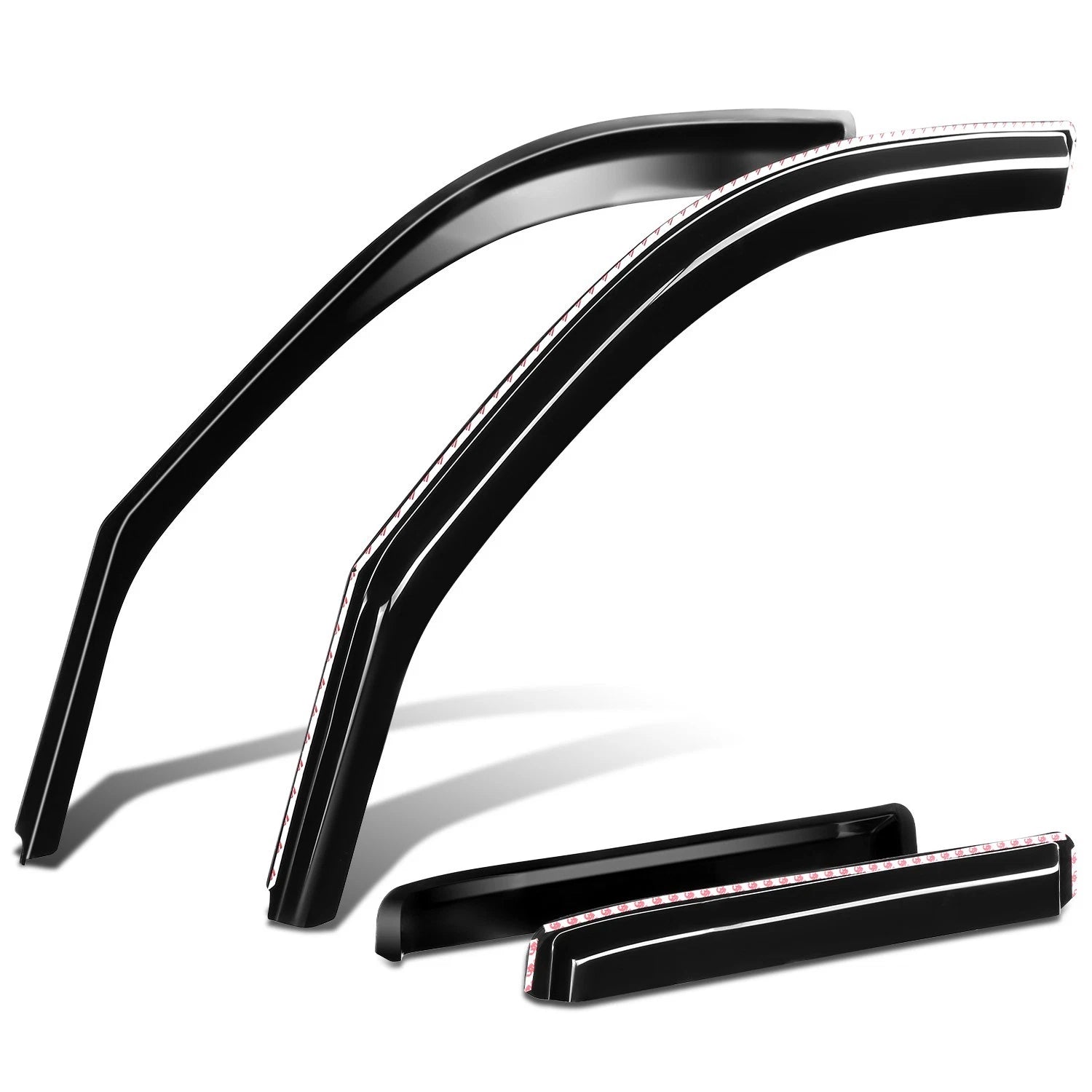 4-Piece In-Channel Wind Rain Side Window Visors for Toyota Tacoma (2016–2023)