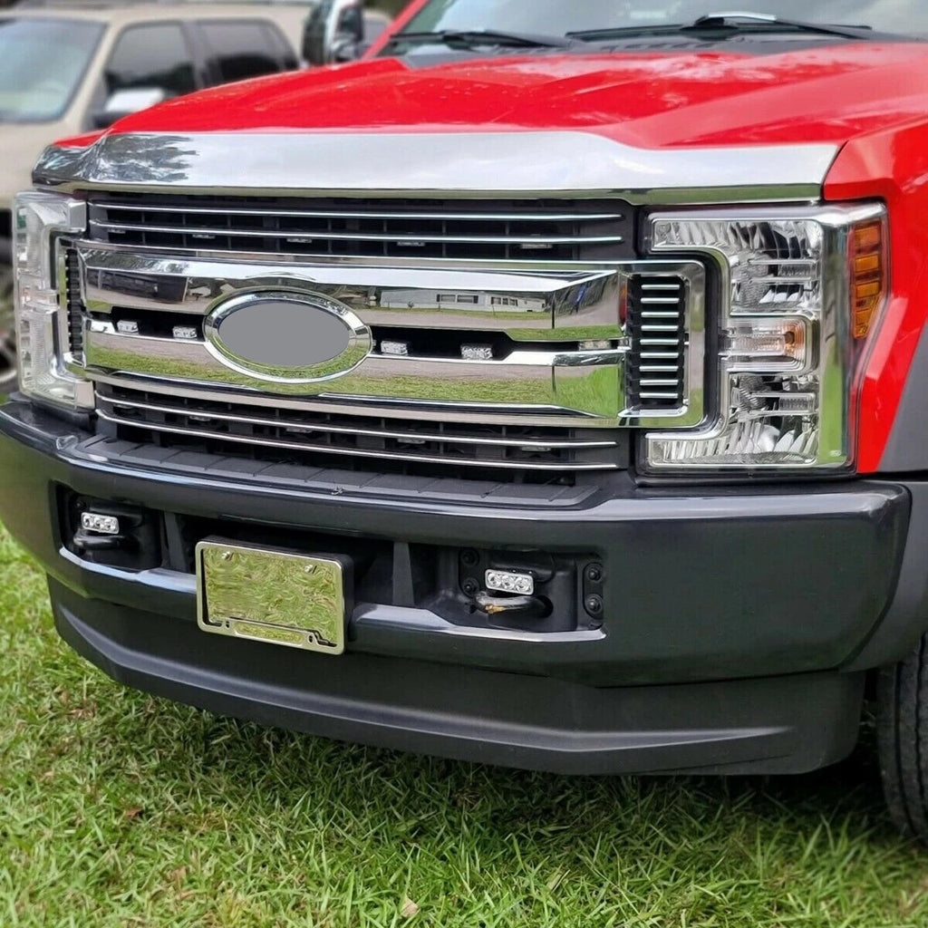 Chrome Grille Overlay for Ford F250 F350 F450 F550 XL (2017–2019)