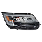 LED DRL Headlight for Ford Explorer (2016-2019) Right Side, Chrome Housing