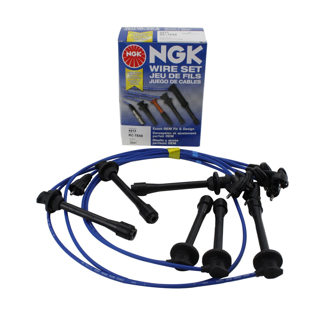 NGK Spark Plug Wire Set TE 68 for Lexus LX450 Toyota Land Cruiser (1996–1997)