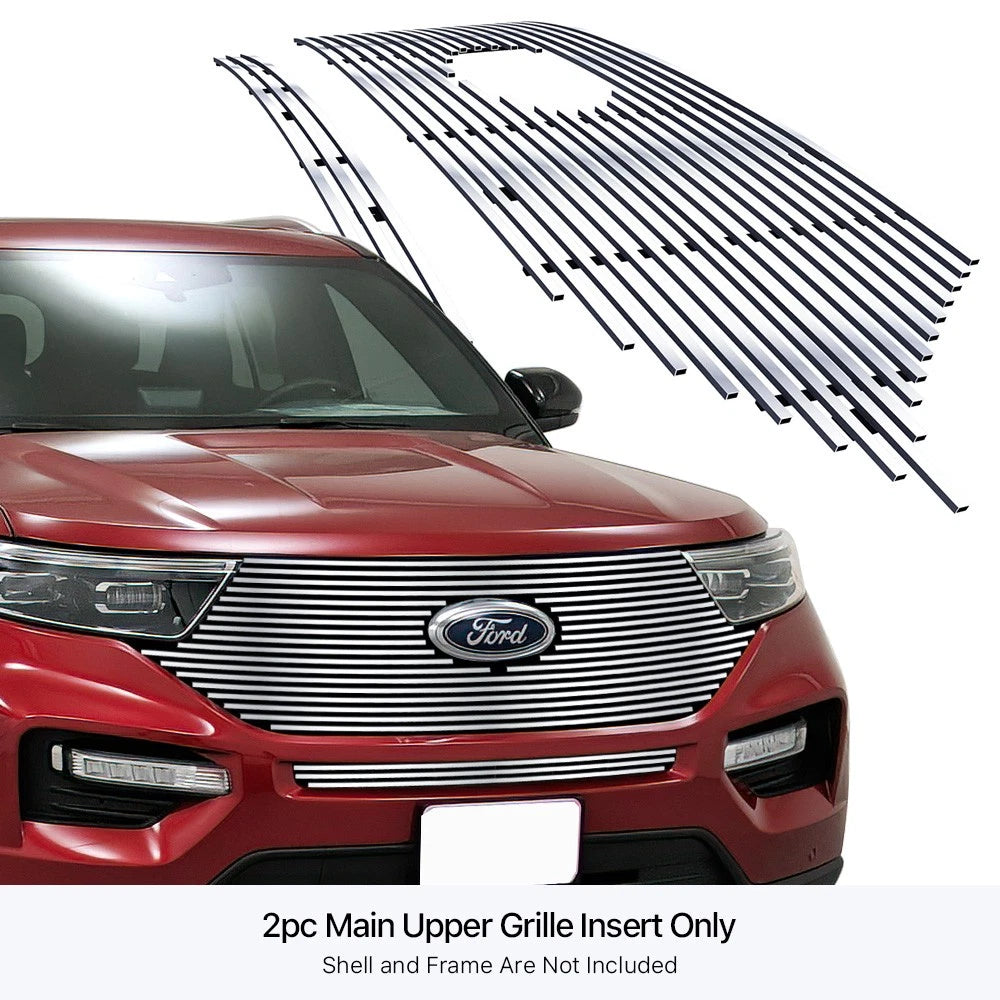 Stainless Chrome Billet Grille Insert for Ford Explorer (2020-2024)