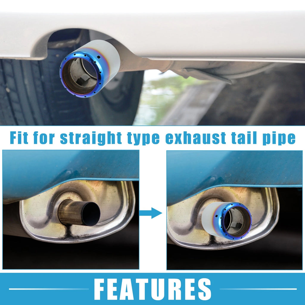 Exhaust Tip Tail Pipe for Mazda 6 (2013–2017) Stainless Steel Silver Blue