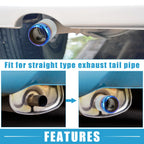 Exhaust Tip Tail Pipe for Mazda 6 (2013–2017) Stainless Steel Silver Blue
