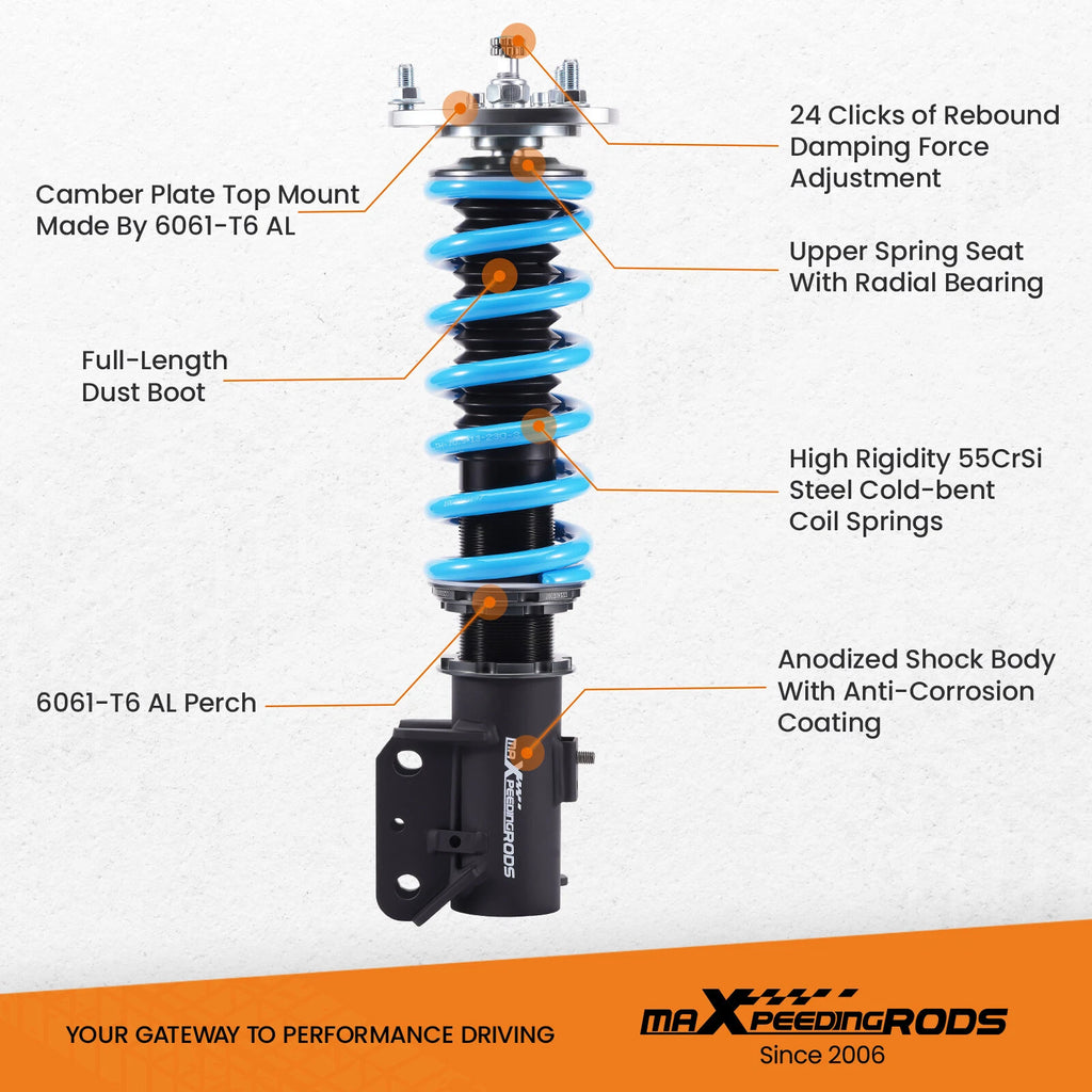 Coilovers for Mitsubishi Lancer Evolution X (2008-2015)