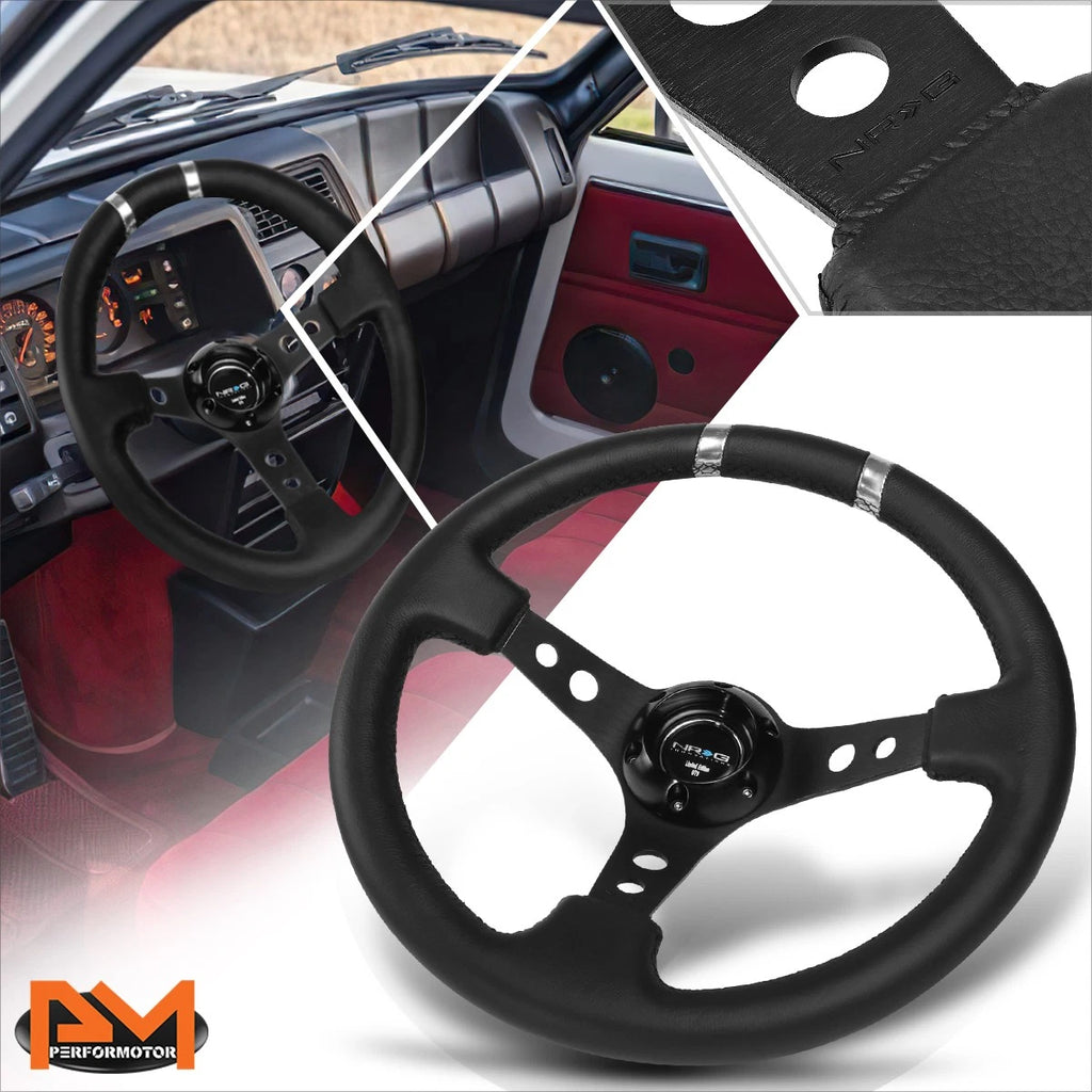 NRG RST-016R-SL 350mm Steering Wheel for Racing Hub Adaptors (Fits 6x70mm)