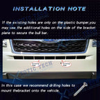 Bumper Bull Bar License Plate Light Holder for Dodge Ram 1500-3500 (2002-2024)