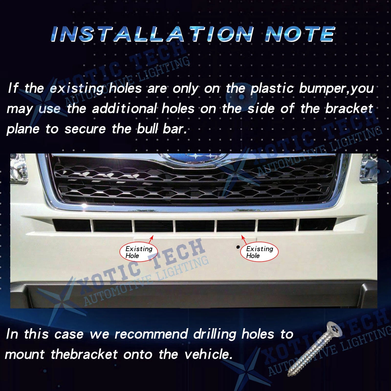 Bumper Bull Bar License Plate Light Holder for Dodge Ram 1500-3500 (2002-2024)
