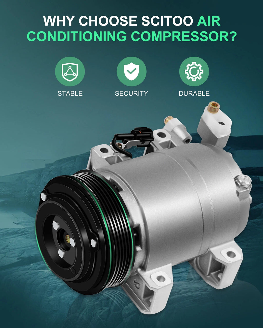 A/C Compressor for Nissan Altima (2002–2006) 2.5L