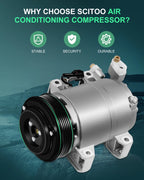 A/C Compressor for Nissan Altima (2002–2006) 2.5L