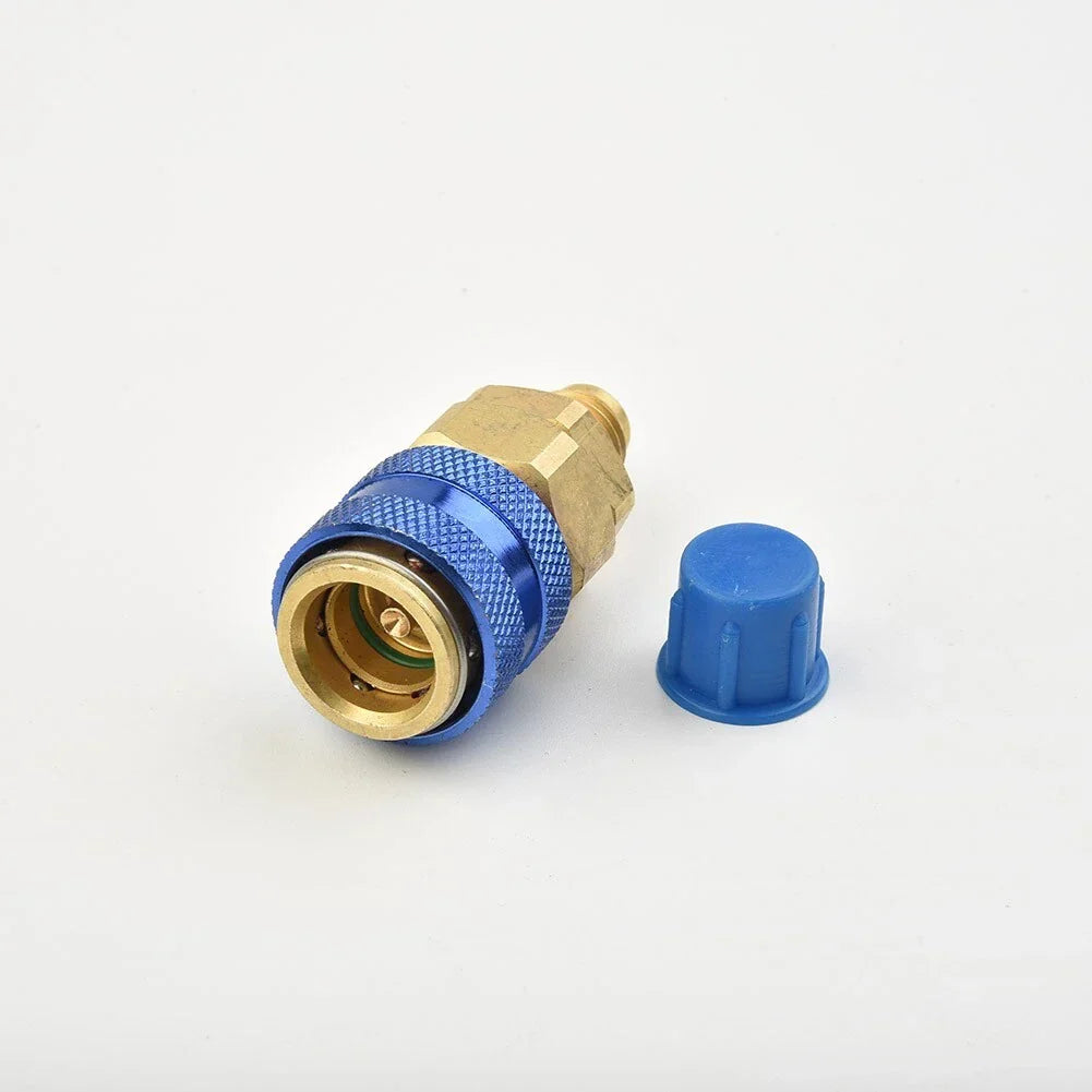 Oil & Dye Injector R134A 1 OZ Hand Turn Pump Oil Injection Vehicle A/C Adapter