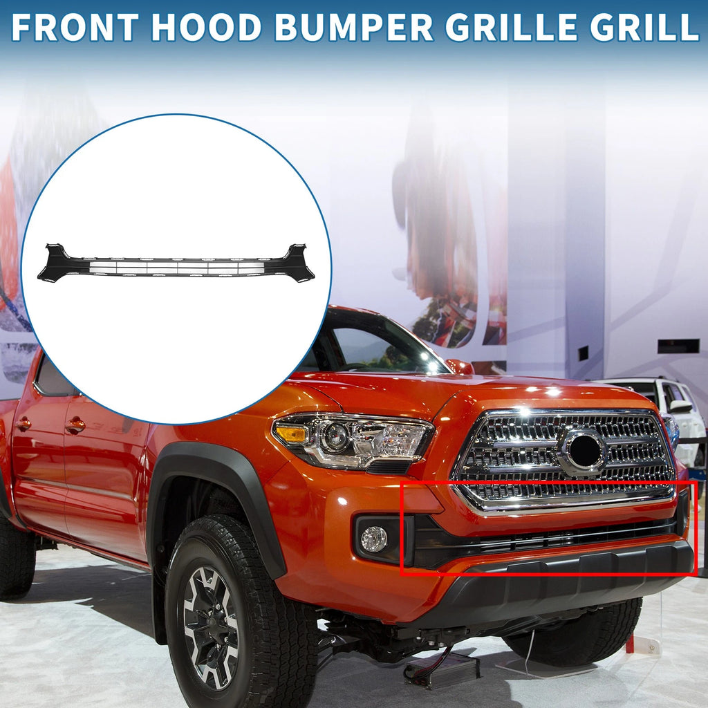Front Hood Bumper Grille for Toyota Tacoma (2016) Black
