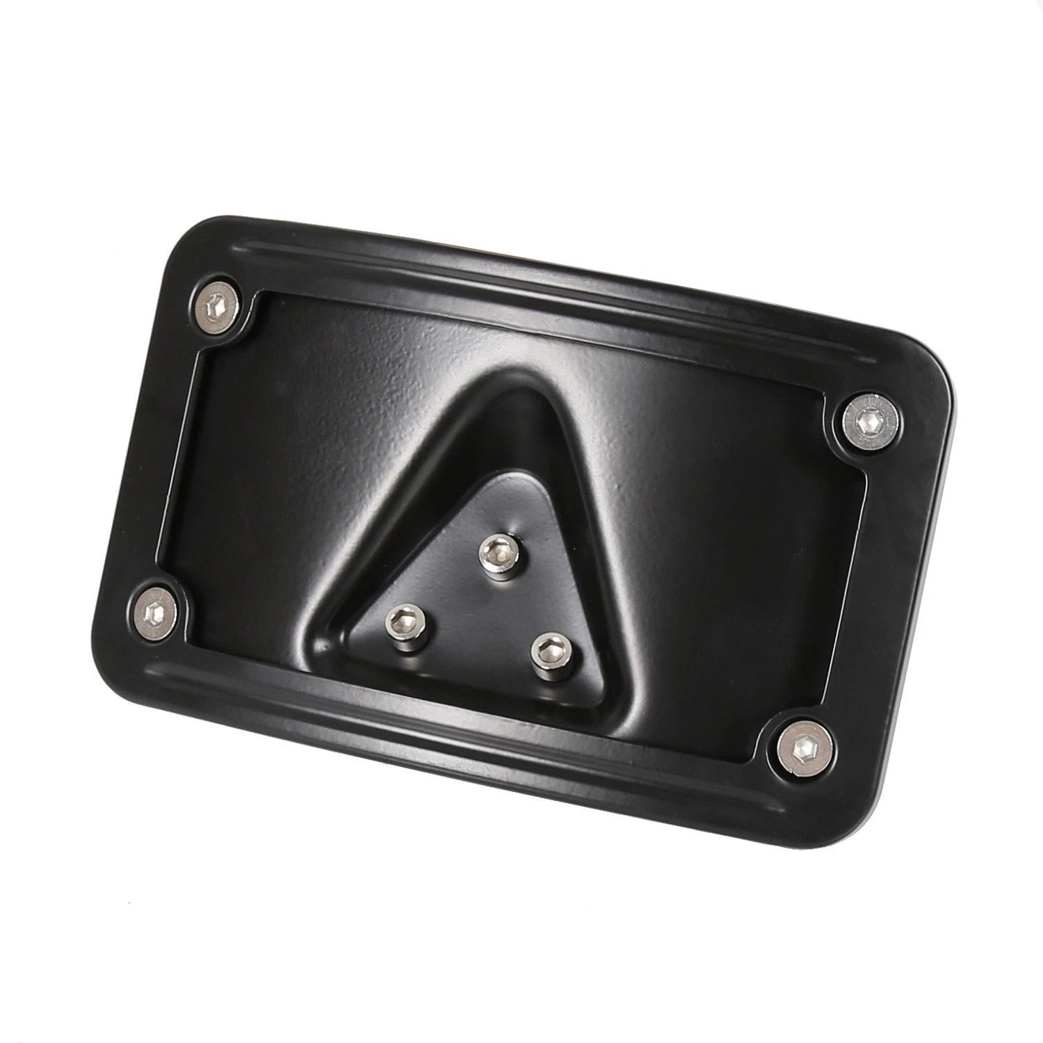 Curved Laydown License Plate Mount Bracket for Harley Dyna Softail Sportster