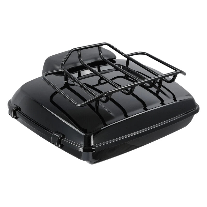 Black Razor Trunk Backrest Mount Rack for Harley Electra Glide (1997–2008)