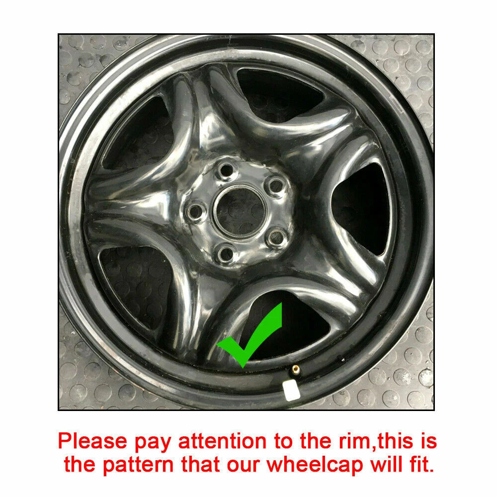 Set of 4 Gloss Black 17" Hub Caps for Toyota RAV4 (2013–2018)
