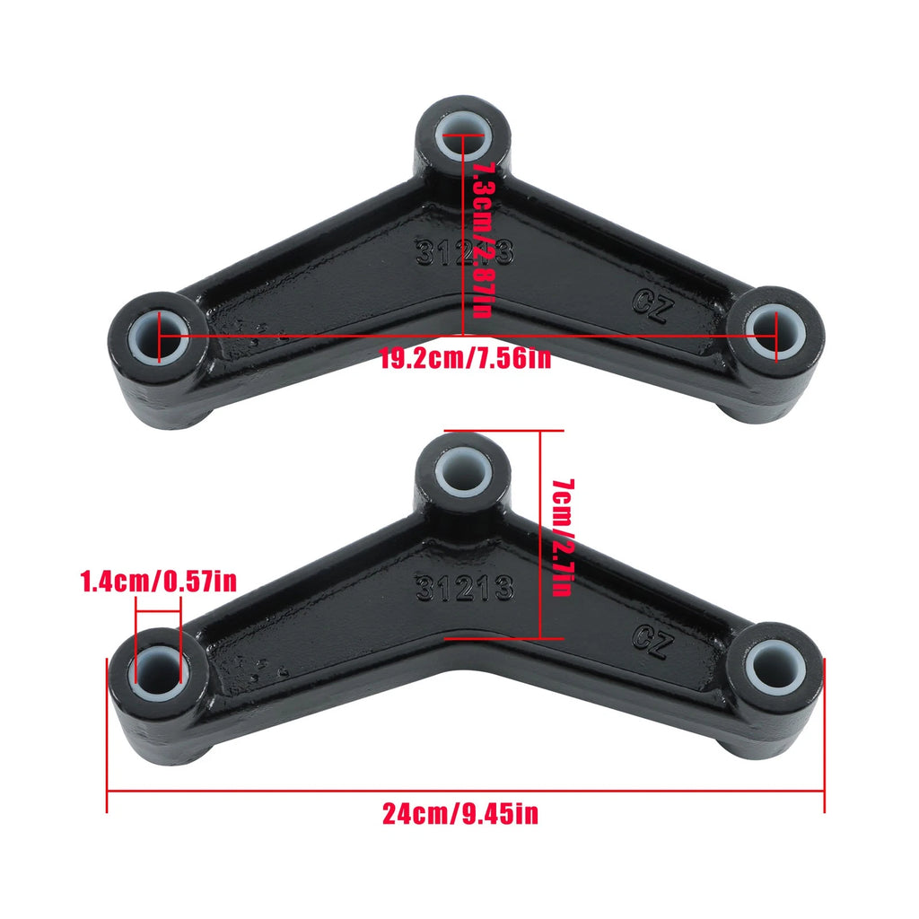 Trailer Spring Equalizers for Double-Eye Leaf Springs (9/16" Nylon Bushings)