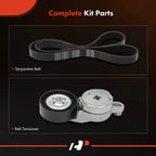 2x Serpentine Belt Drive Component Kit for Toyota Camry RAV4 Scion tC (2012â2018)