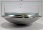 Stainless Hubcaps Pair Replacement for 1940-1941 Ford Pickup V8 Trucks