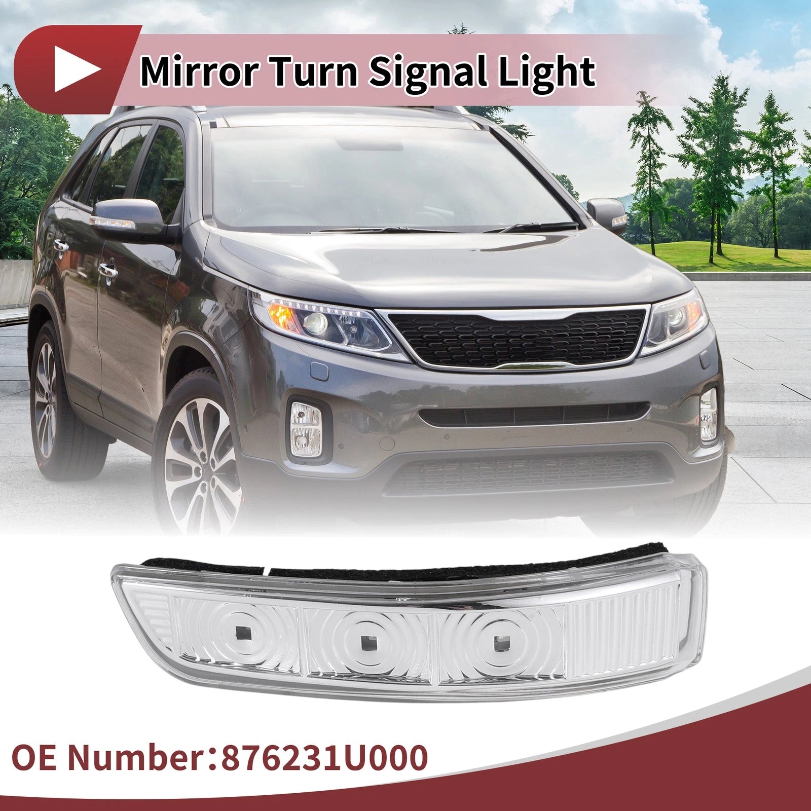 LED Mirror Turn Signal Light for Kia Sorento (2011–2015) No. 876231U000