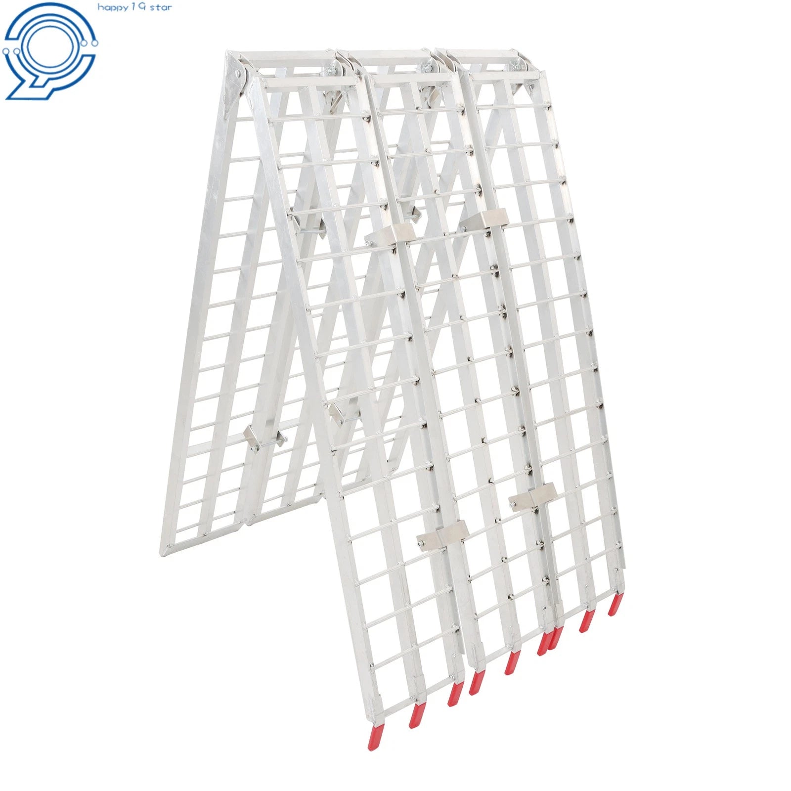 10' Aluminum Arched Folding Motorcycle Ramp for Street Bikes