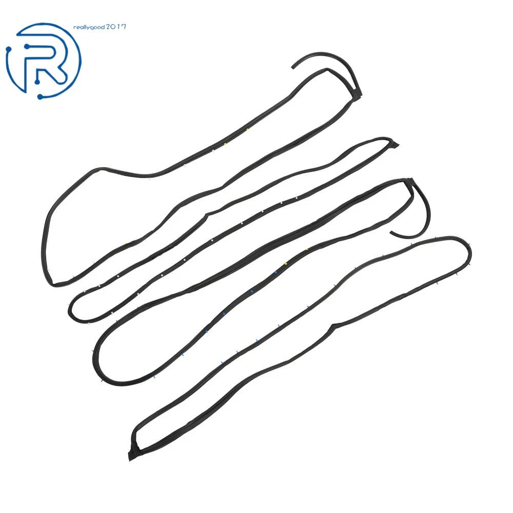 Set of 4 Door Rubber Seal Weatherstrip for Honda CR-V (2002–2006) 72310S9A003
