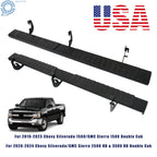Running Boards for Silverado 1500 Double Cab (2019–2023) Black L&R