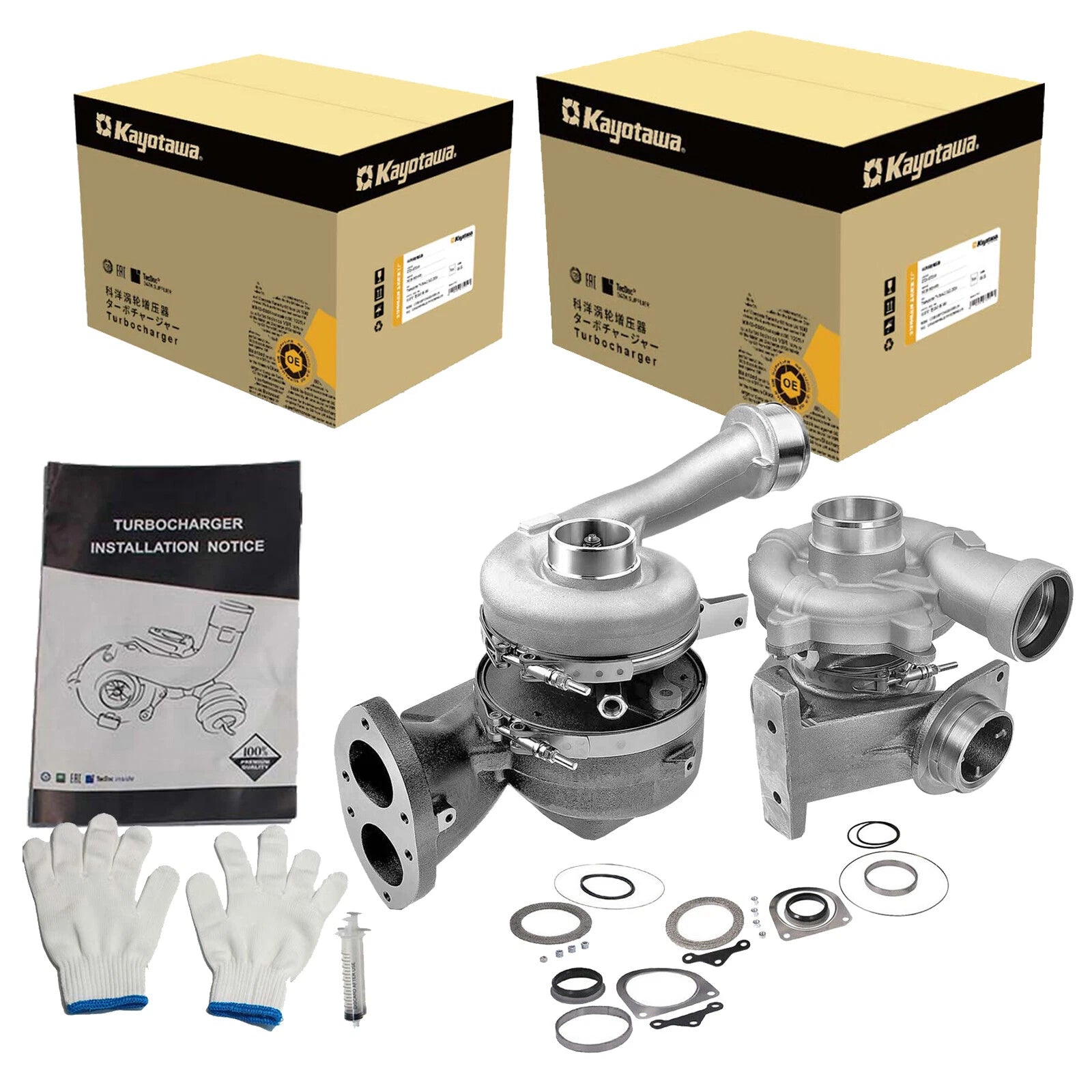 Twin Turbocharger for Ford F-250 F-350 F-450 6.4L (2008–2010)