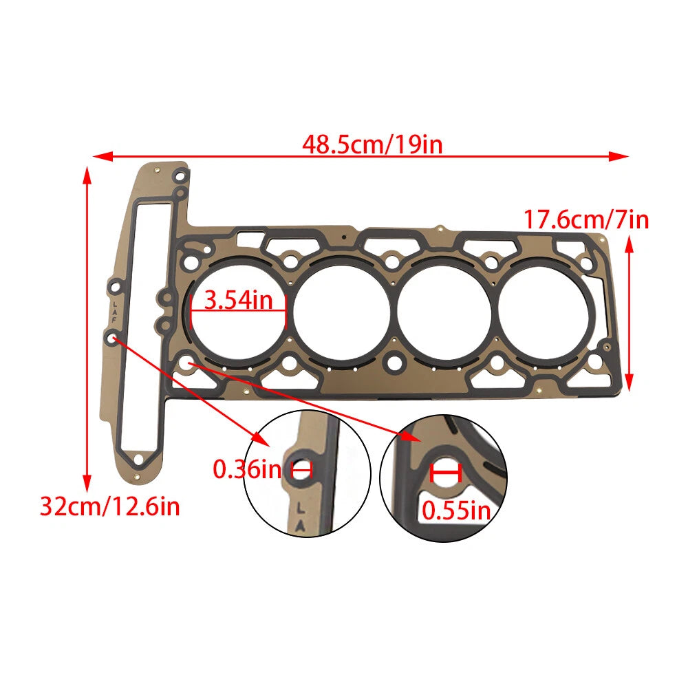 Head Gasket Set and Timing Chain Kit for Chevrolet Malibu (2008–2015)