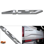 427 Polished Metal 3D Decal Emblem for Chevrolet