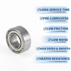 Deep Groove Ball Bearing 7x14x5mm for Scooter Skateboard (1 Pc)