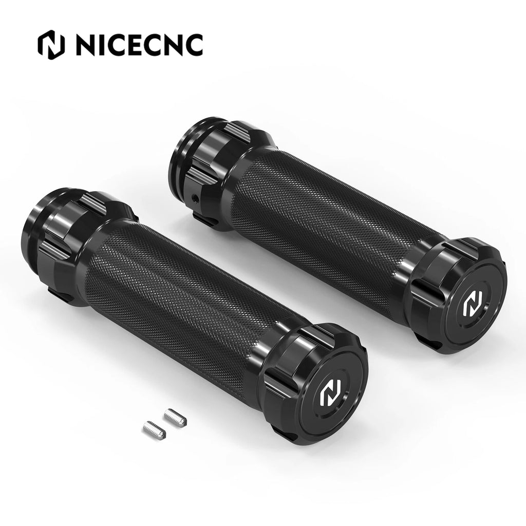 Pair Aluminum Handlebar Grips for Harley Fat Bob FXFB FXFBS (2018–2023)