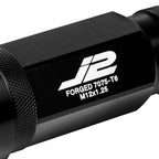 20Pcs J2 7075 Forged Aluminum M12X1.25 Open-End Lug Nut Set w/Adapter Black