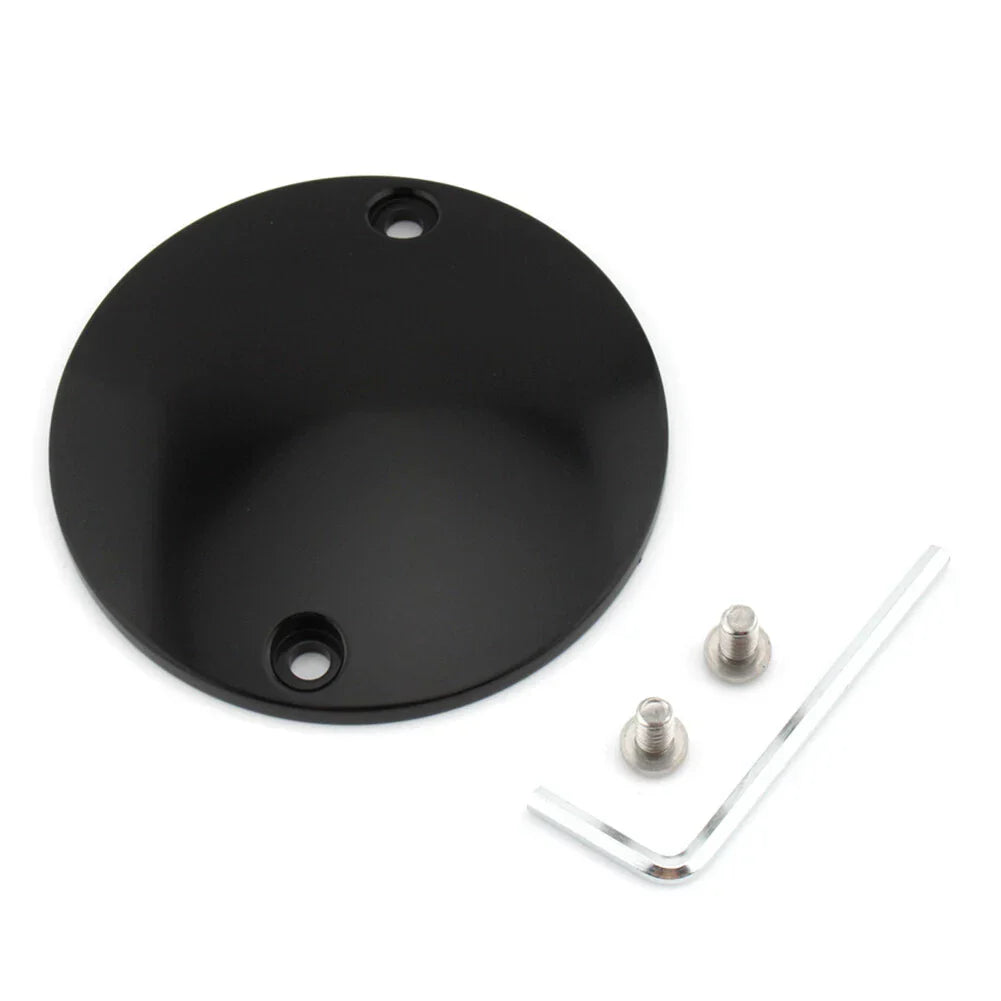 Black Domed Points Covers for Harley Softail Bigtwin
