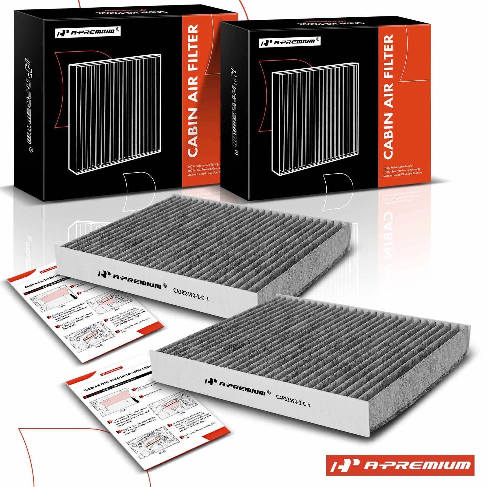 2X Activated Carbon Cabin Air Filter for Honda CR-V (1997–2001)