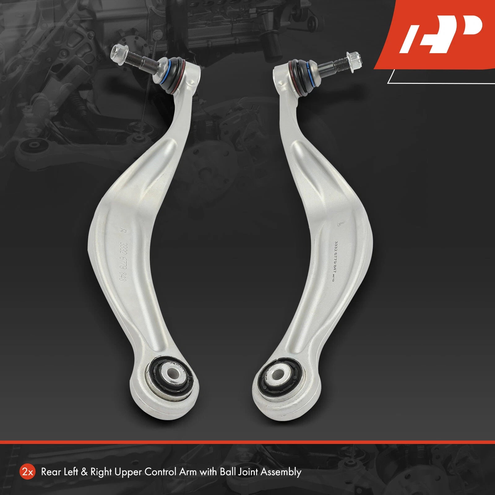 2X Rear Upper Control Arm with Ball Joint for BMW 535i GT (2010-2017)