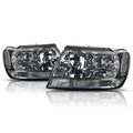 Smoked Headlight & Clear Side Corner Lamp for Jeep Grand Cherokee WJ (1999–2004)