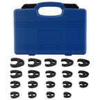 Set of 8 Crowfoot Wrenches for Automotive Socket Tool Kit (1/2" 3/8")