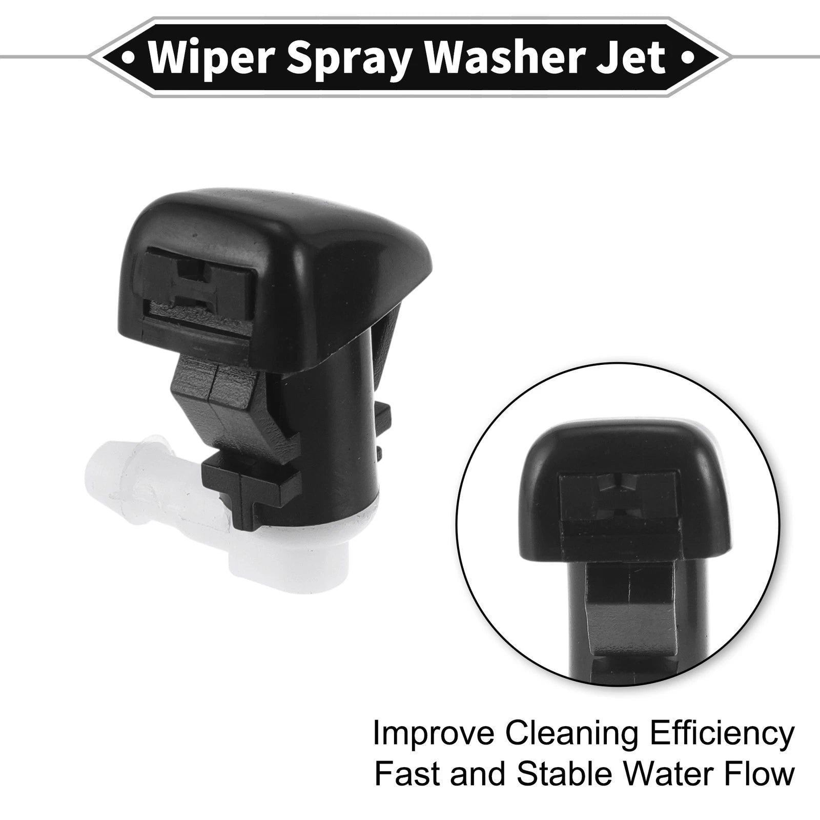 2Pcs Front Windshield Washer Nozzle for Chevy Colorado (2015–2023) No.22944961