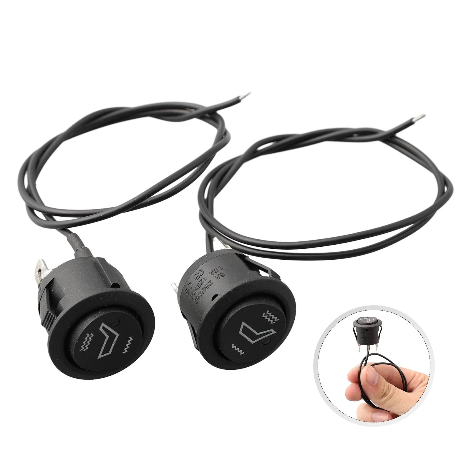 Heated Rocker Seat Switch 3Pin T for Boats and Motorcycles (1985–1985)