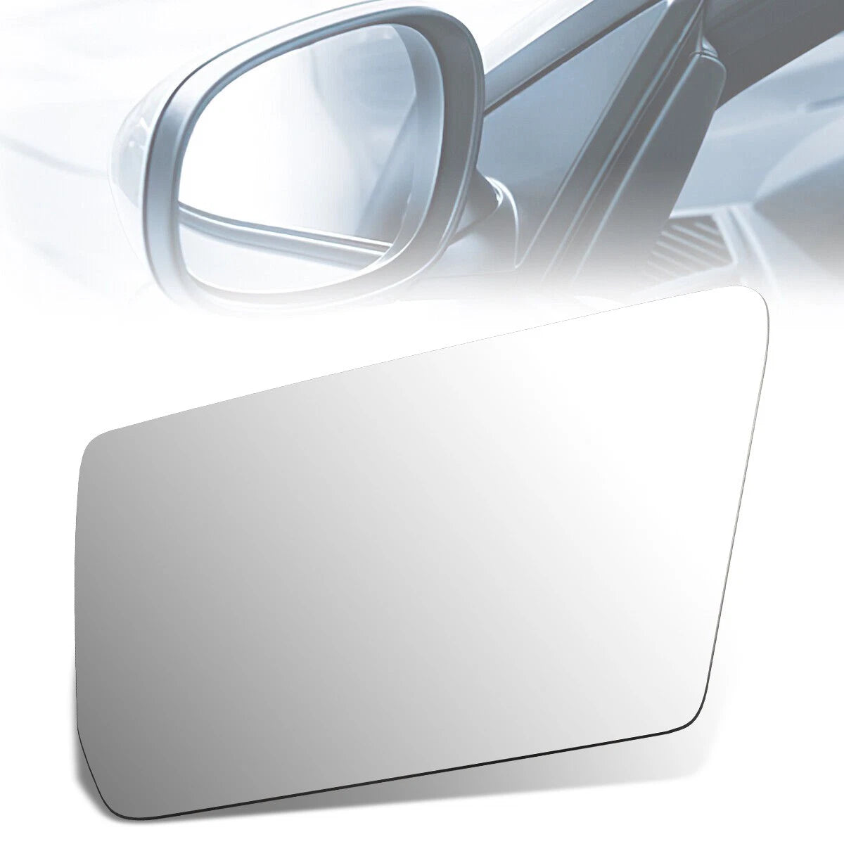 Side Door Mirror Glass for Toyota Corolla Celica (1982–1987) - Flat Lens, Left
