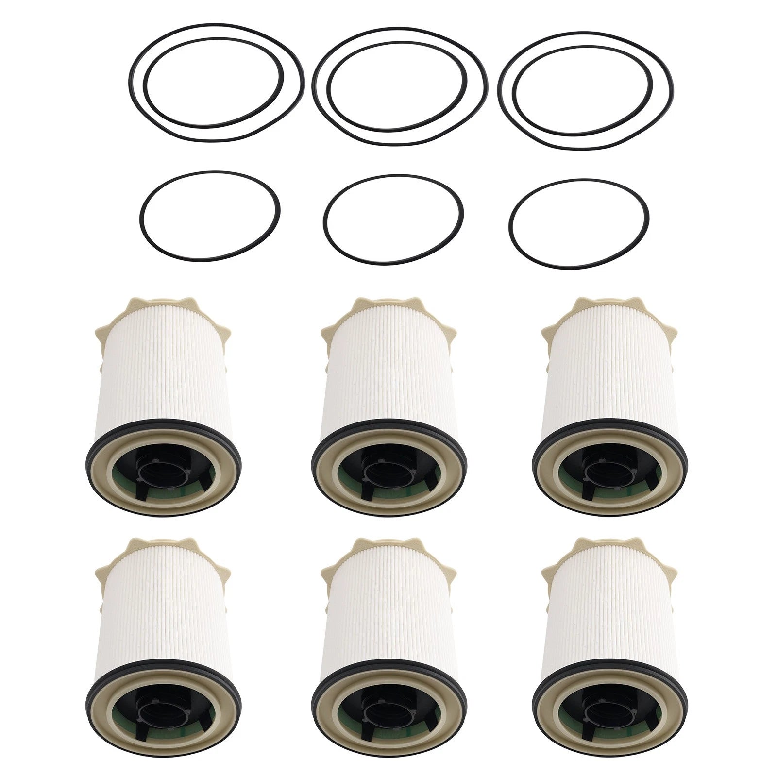 6PCS Fuel Filter for Dodge Ram 2500 3500 6.7L Cummins Diesel (2011–2017) 68157291AA