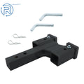 Dual Ball Hitch Extender Receiver for Trucks (Adjustable 2in Up 4in Down)