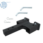 Dual Ball Hitch Extender Receiver for Trucks (Adjustable 2in Up 4in Down)