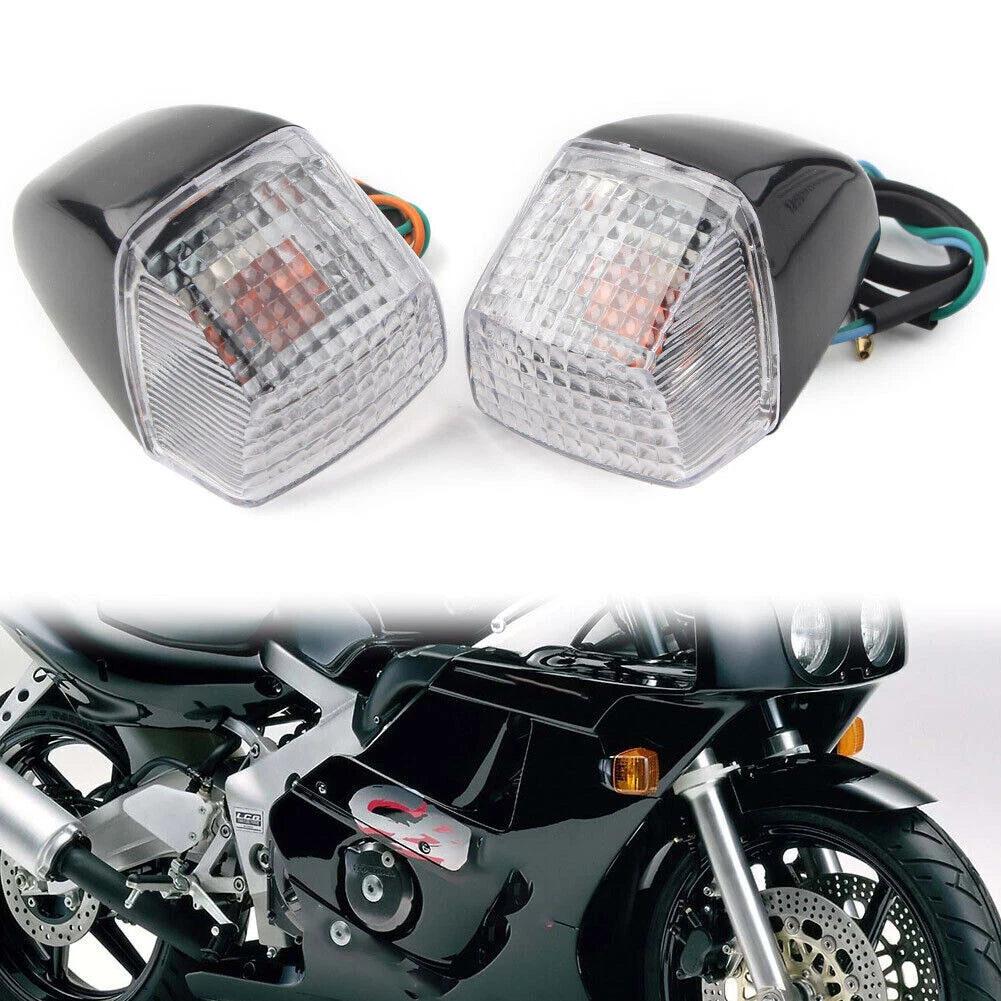 Clear LED Turn Signal Light for Honda CBR250RR 400RR NSR250 VFR RVF400 (1990–1999)