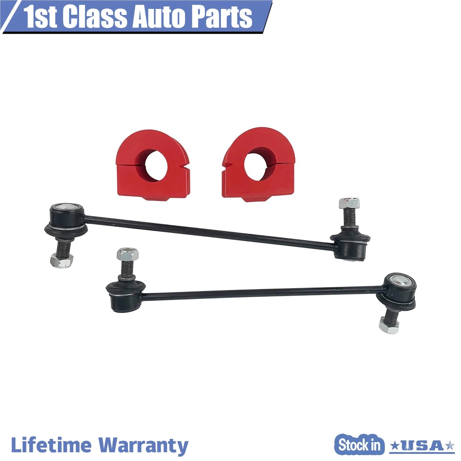 Set of 4 Front Sway Bar Links Bushings for GMC Terrain Chevrolet Equinox (2010–2017)