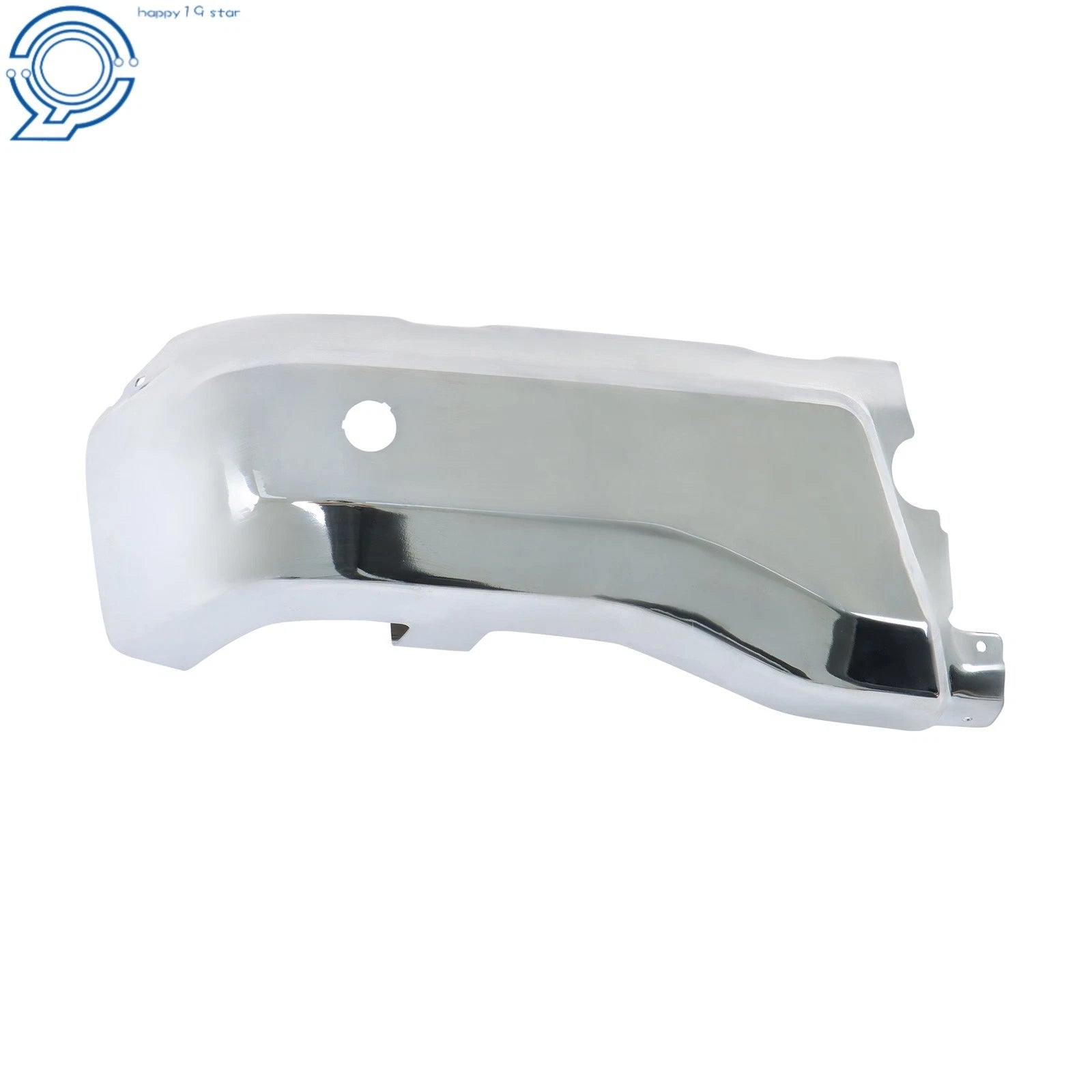 Set of 2 Rear Bumper End Caps for Ford Ranger (2019-2023) Chrome