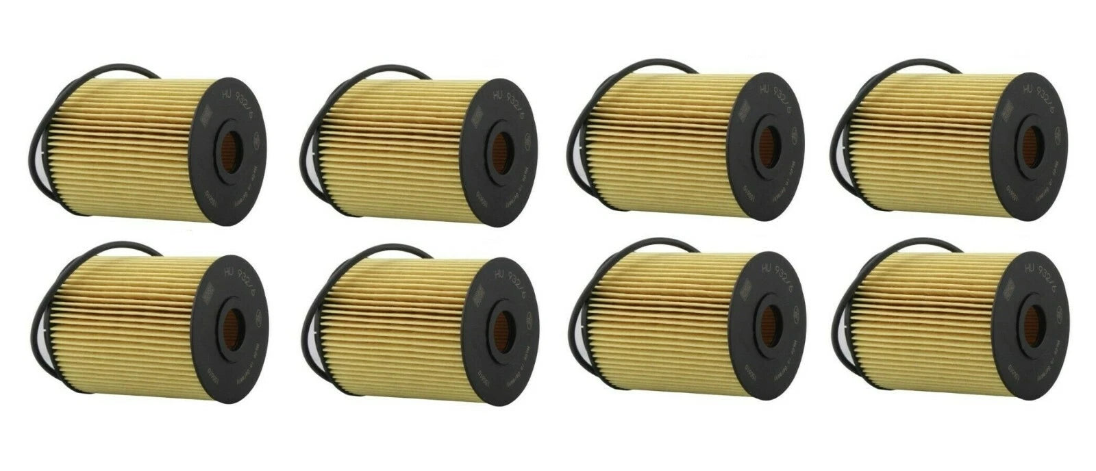 Set of 8 Engine Oil Filters HU932/6N for Audi A8 Q7 Porsche Cayenne VW Golf