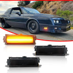 Full LED Amber Front Side Marker Lights for Chevy Monte Carlo SS (1981–1988)