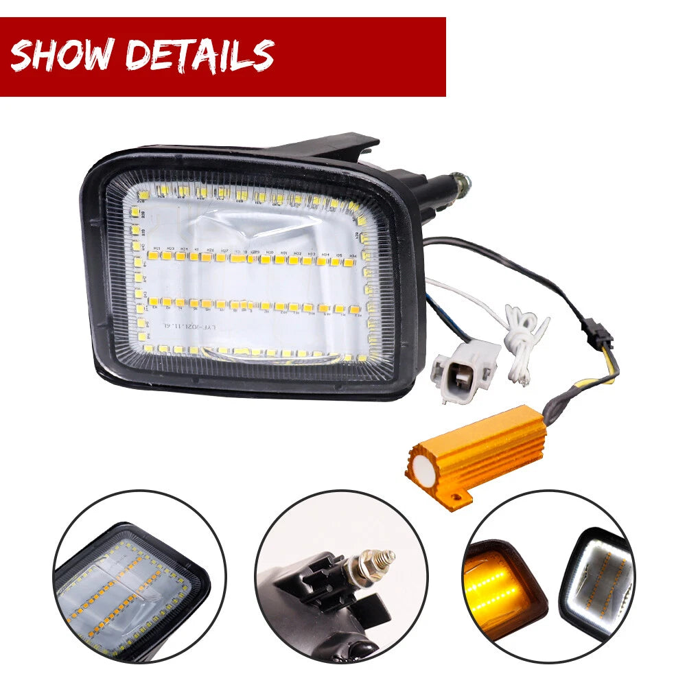 Sequential Switchback LED Front DRL Signal Lights for Subaru WRX STI (2015–2021)