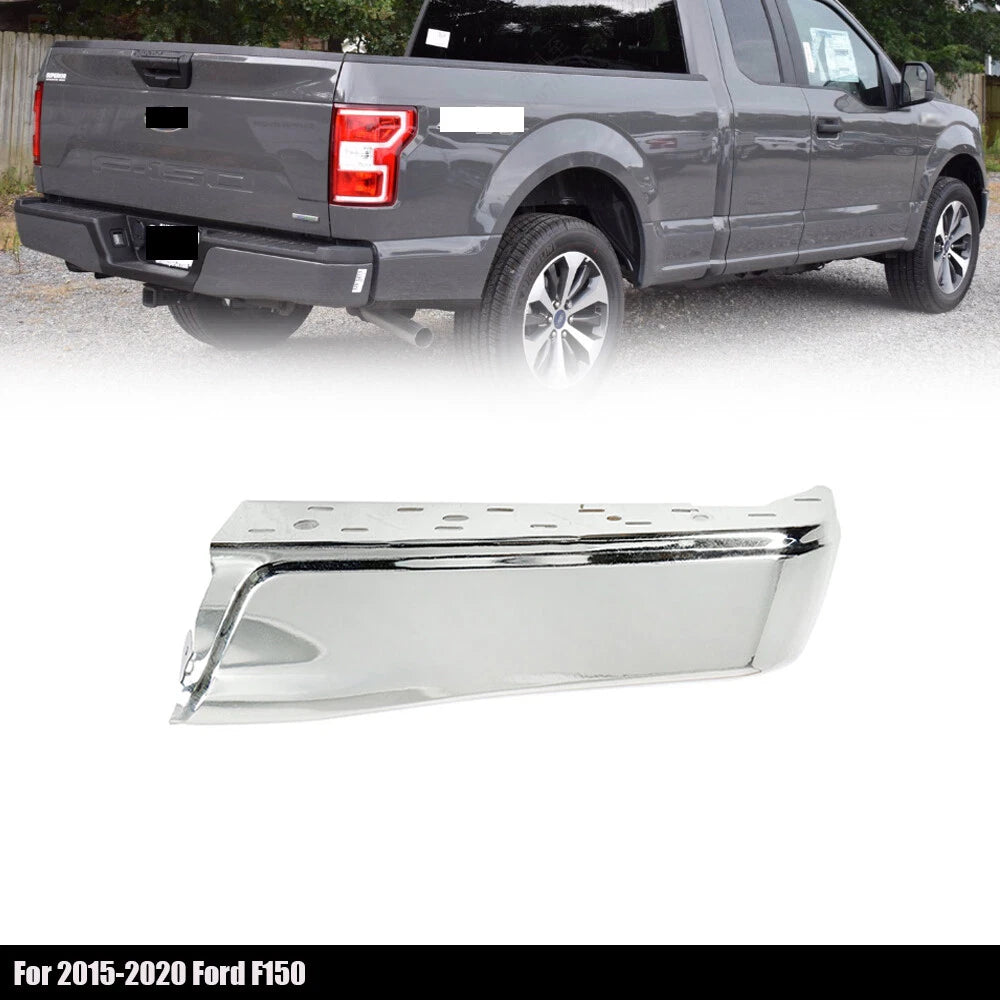 Chrome Left Rear Bumper End Cover for Ford F150 (2015â2020)