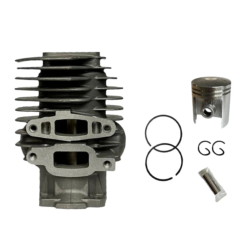 44MM Aluminum Alloy Cylinder for 041AV Chainsaw (with Valve & Rubber Rings)